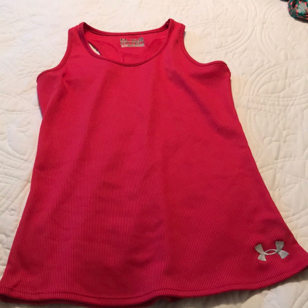 Hot pink Under Armour tank